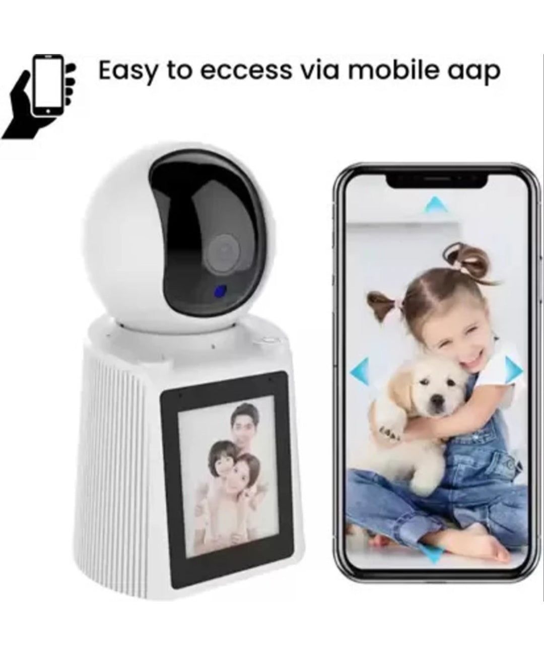 Smart CCTV security camera,AI,with Wi-fi Video Calling 1080p Full HD for Home, Baby and Pet Monitoring | PTZ 360° View | Full Color Night Vision | Motion Tracking