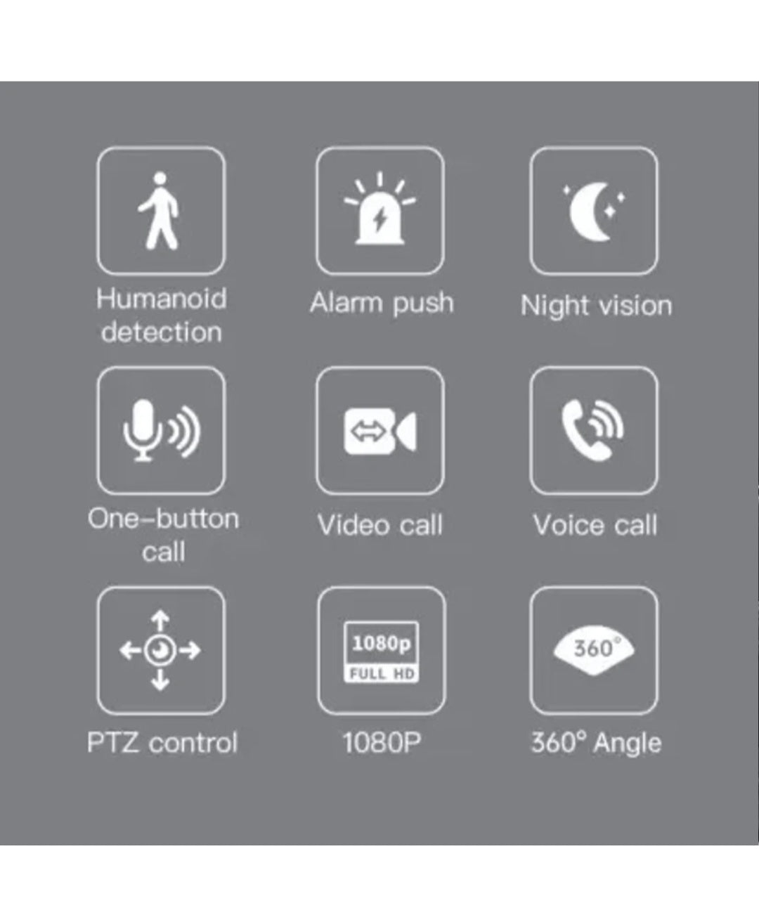 Smart CCTV security camera,AI,with Wi-fi Video Calling 1080p Full HD for Home, Baby and Pet Monitoring | PTZ 360° View | Full Color Night Vision | Motion Tracking