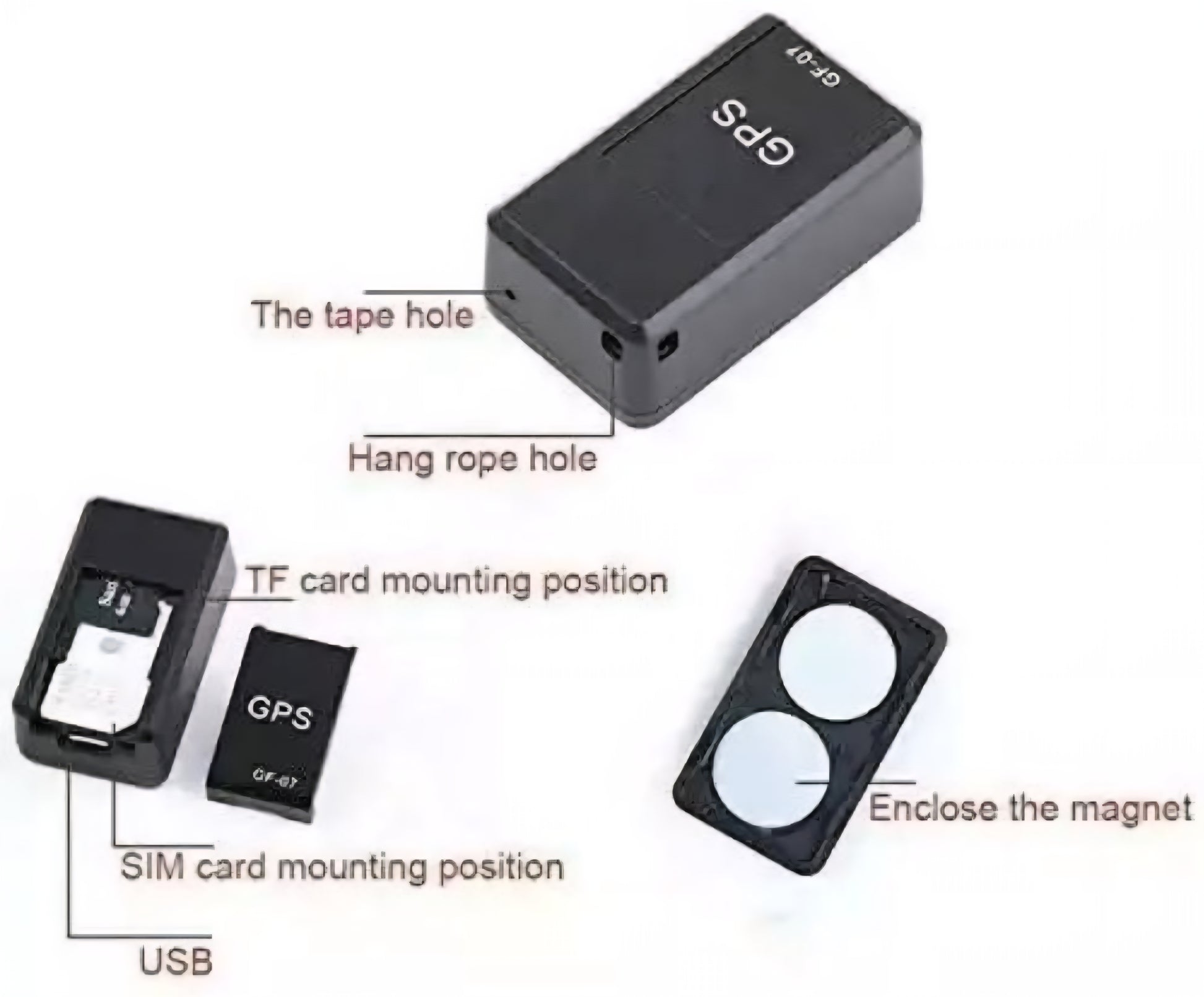 Real Time GPS Tracker Device with Sound Recording, Mini Wireless Portable Device, Map Integration for Car, Bike, Kids, Elderly people & Pets for Safety