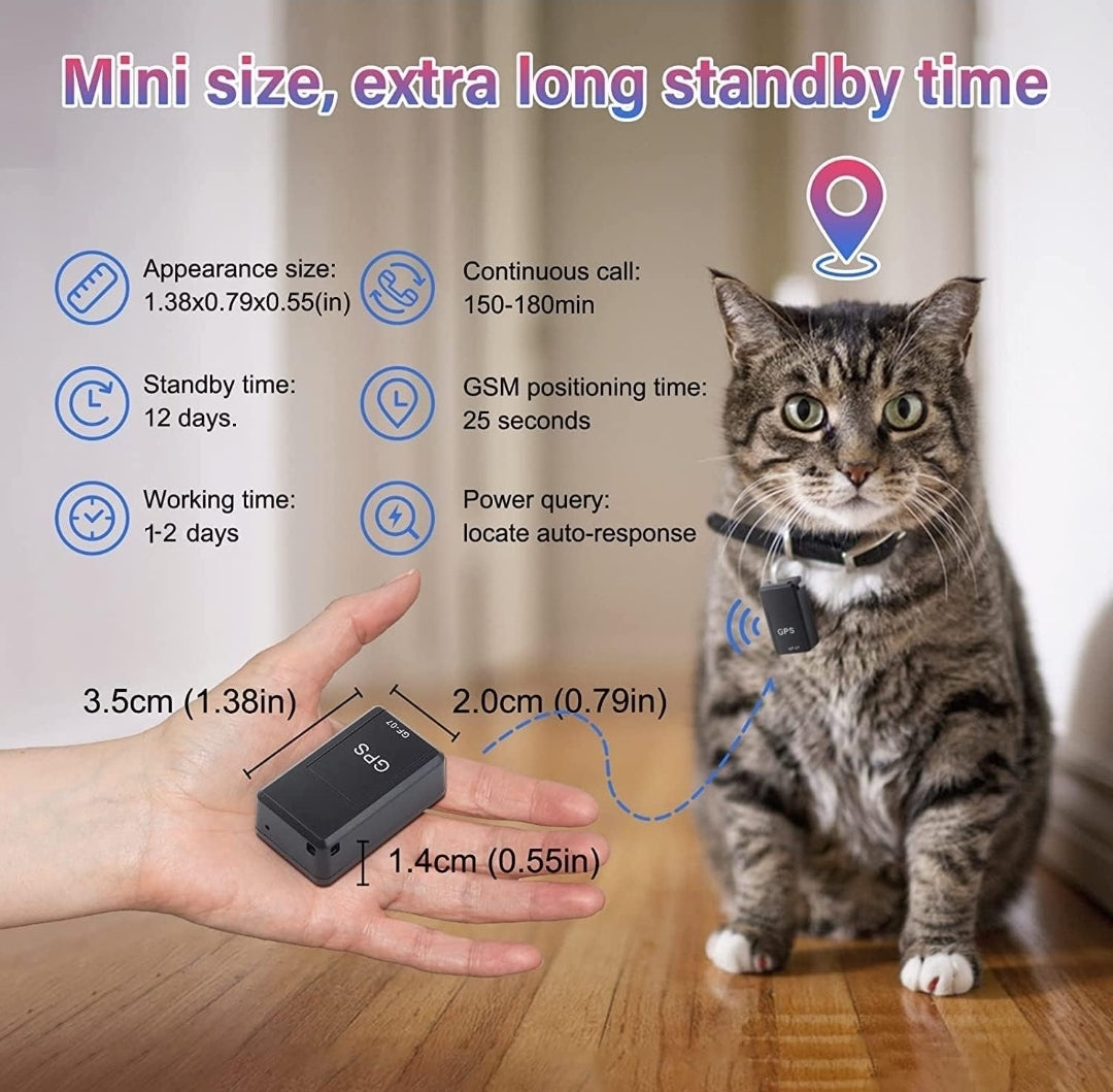 Real Time GPS Tracker Device with Sound Recording, Mini Wireless Portable Device, Map Integration for Car, Bike, Kids, Elderly people & Pets for Safety