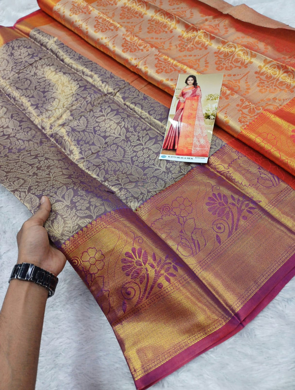 Gold Tissue Banarasi saree