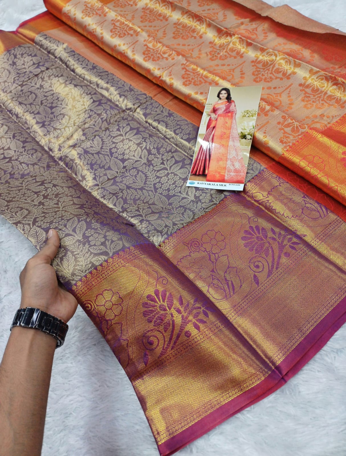 Gold Tissue Banarasi saree