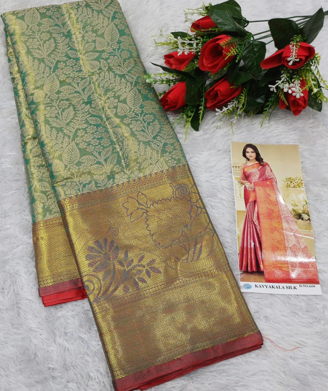 Gold Tissue Banarasi saree