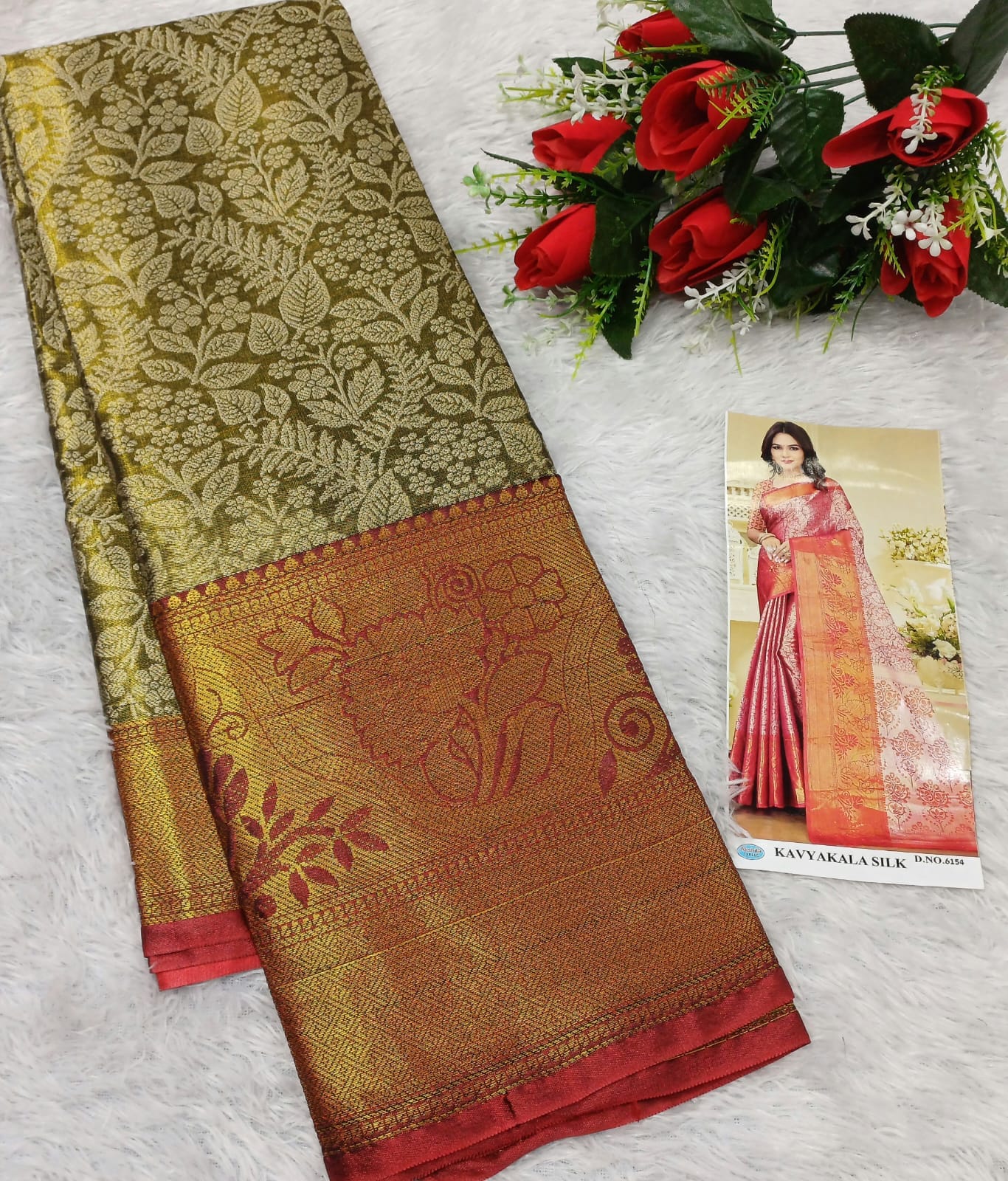 Gold Tissue Banarasi saree
