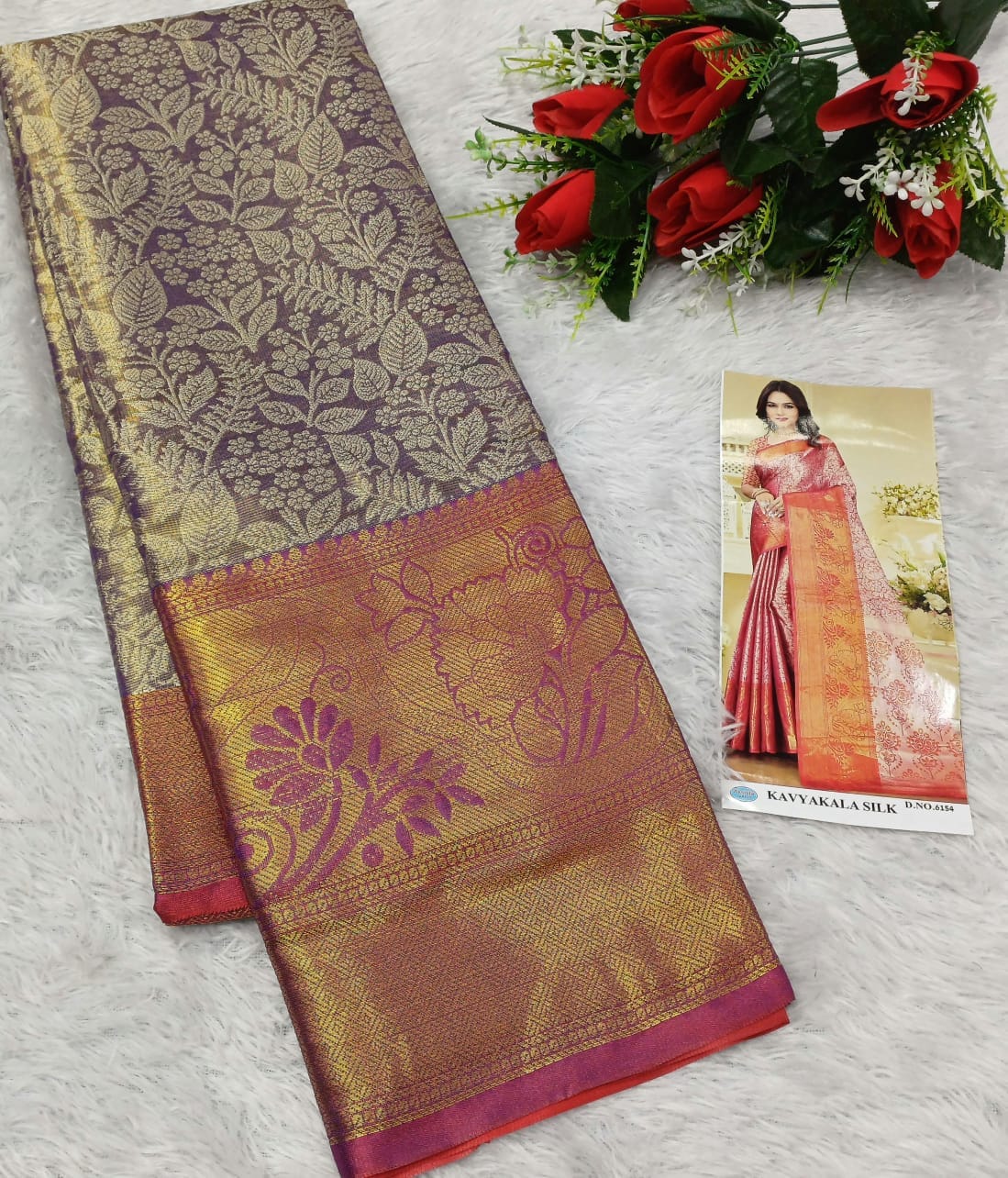 Gold Tissue Banarasi saree